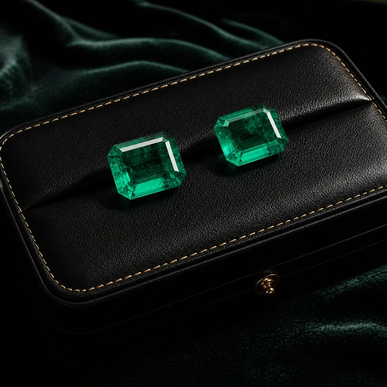 Emerald jewelry case